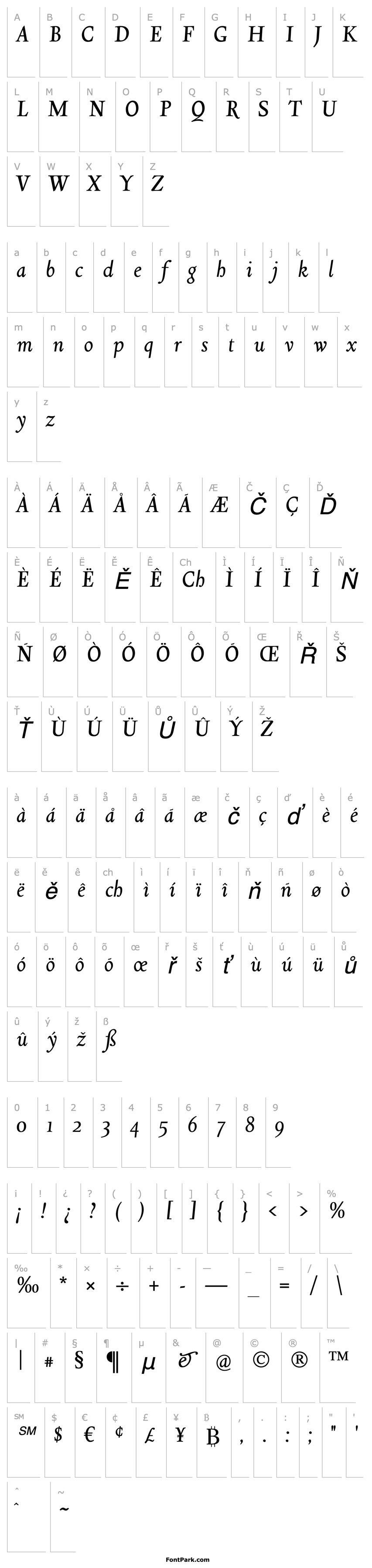 Overview PanDaMa-Italic