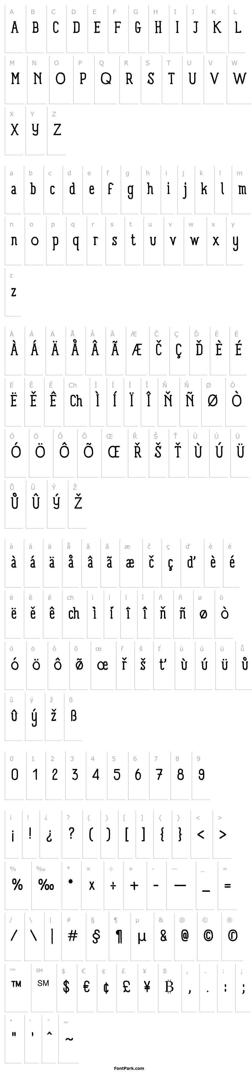Overview Panforte Serif Regular
