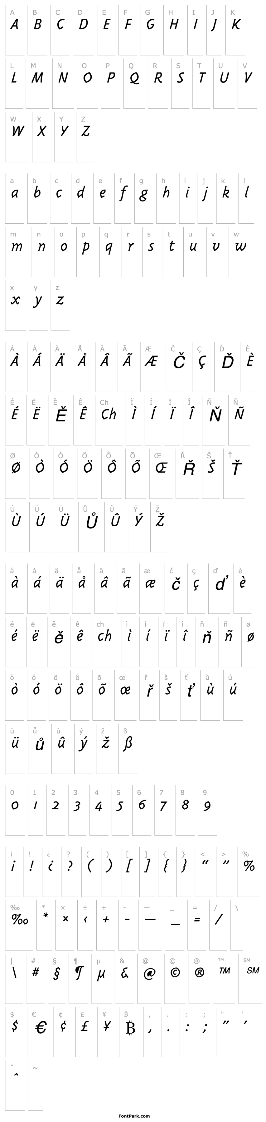 Přehled PannikinLightSSK Italic