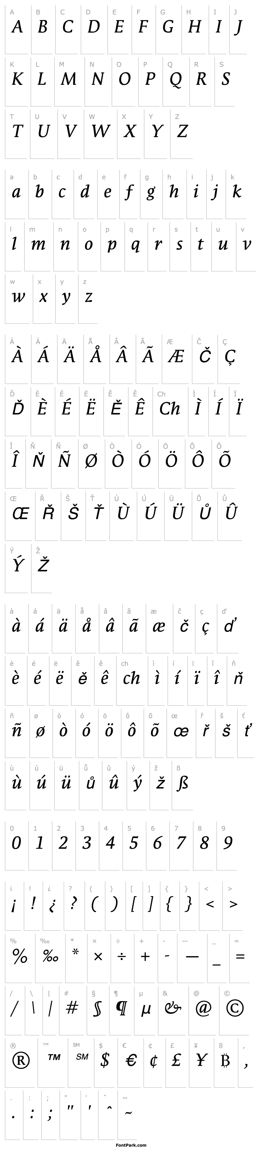 Overview ParableLF-RegularItalic