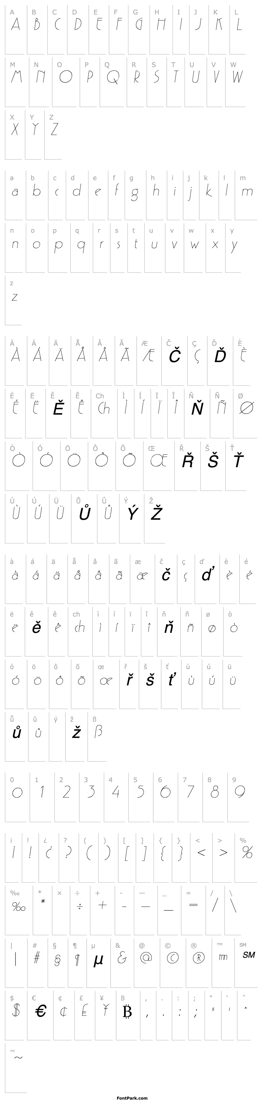 Overview Parisian SF Italic