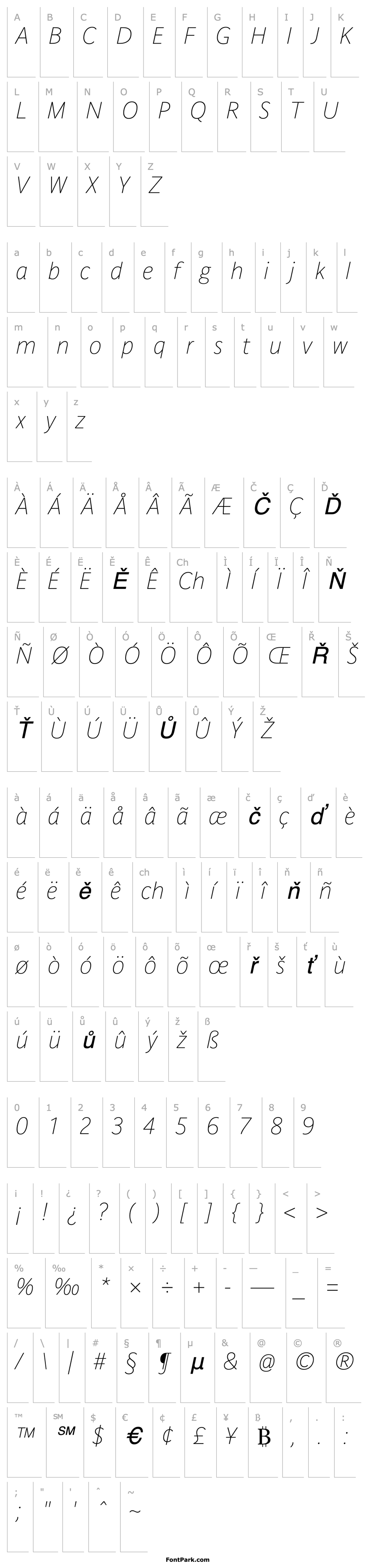 Overview ParisineClair-Italic