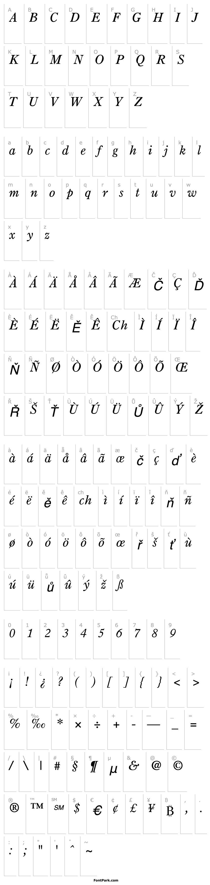 Přehled Partition SSi Italic