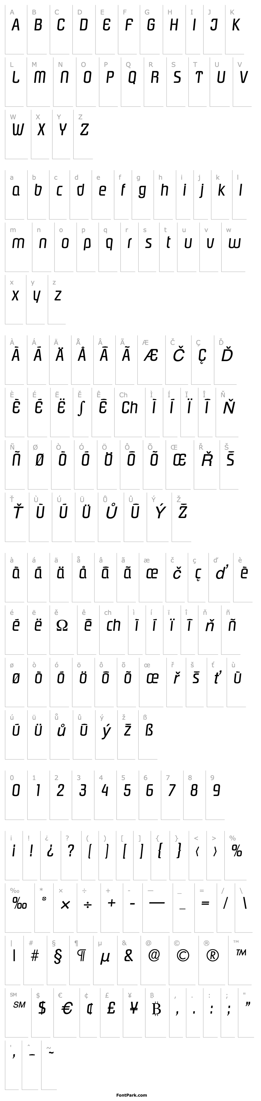 Overview Pasadena-Serial-RegularItalic