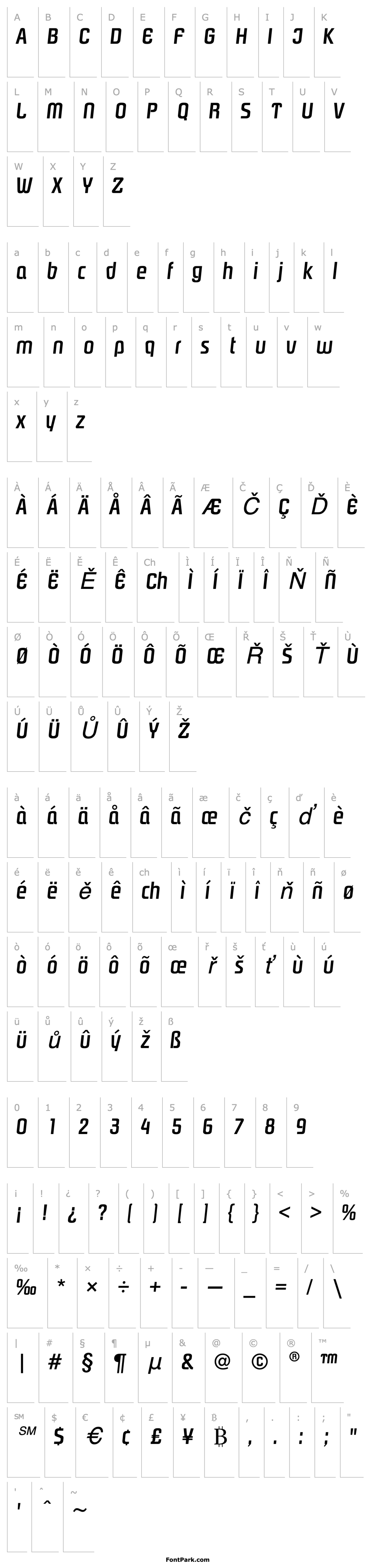 Overview PasadenaEF-MediumItalic