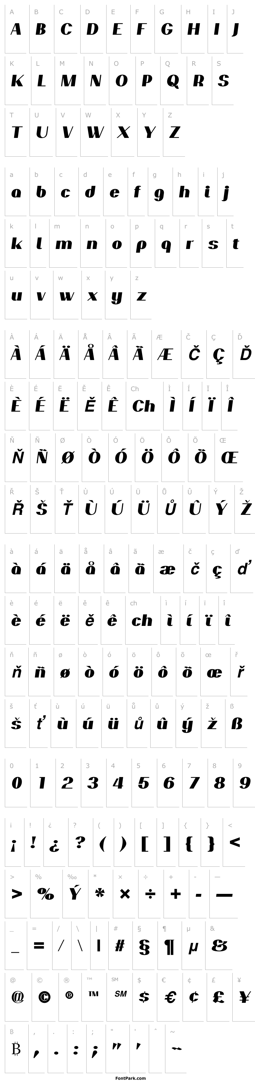 Overview PassionSansPDar-BlackItalic