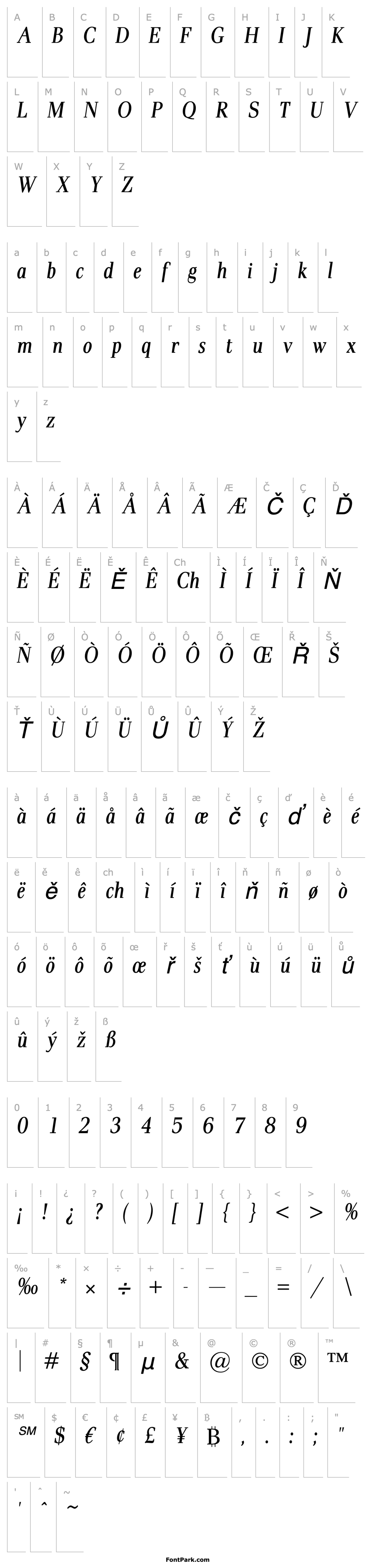 Overview Pax Cond Italic