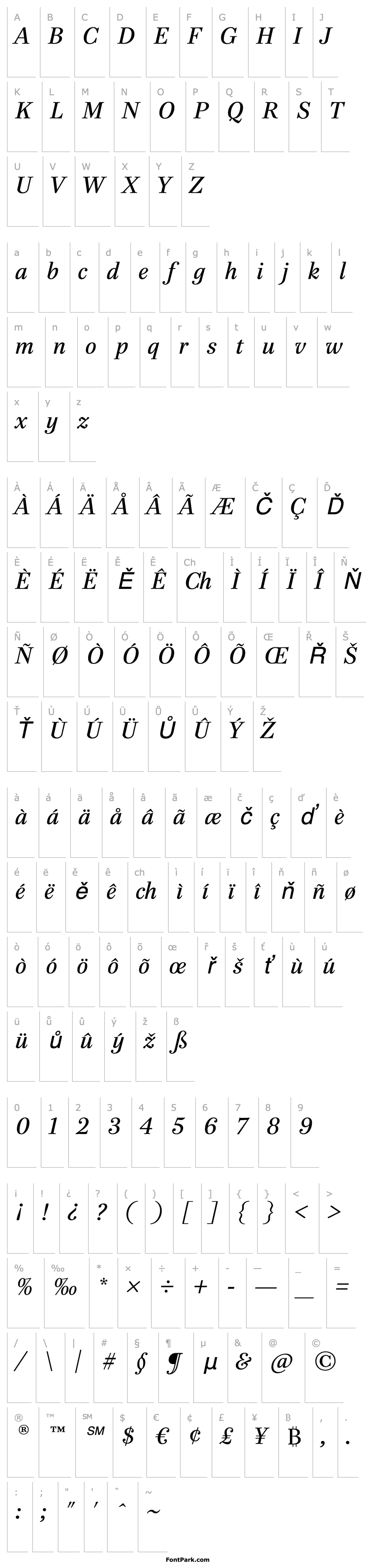 Overview PB48PS-Italic