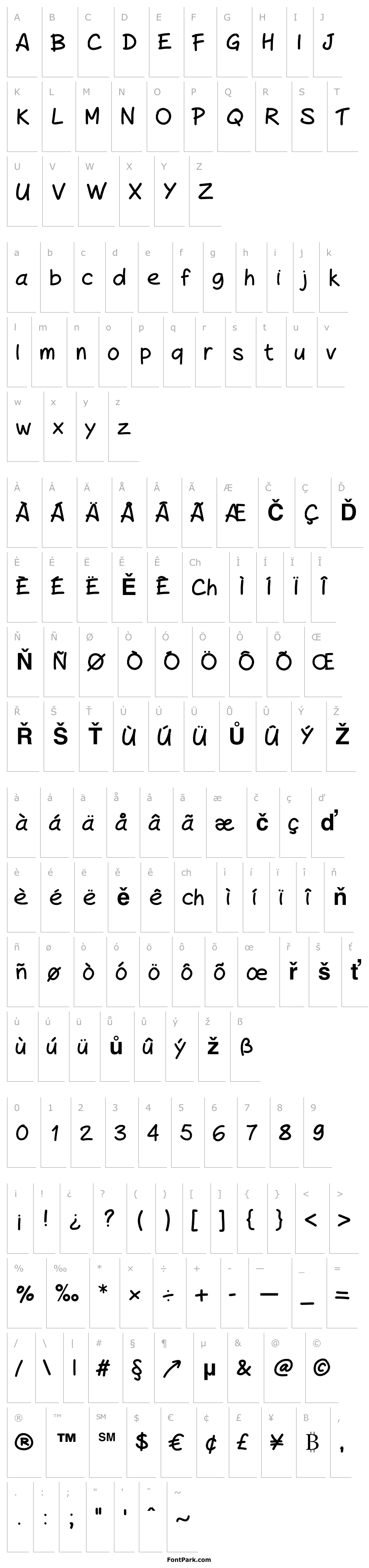 Přehled PeaxHandwritingbold