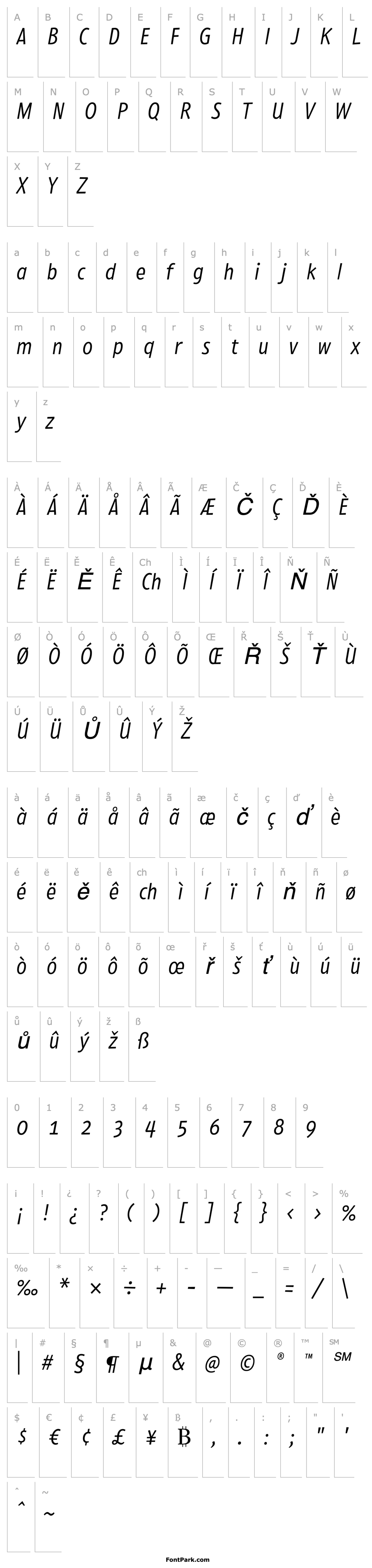 Overview PedestriaMVB-Italic