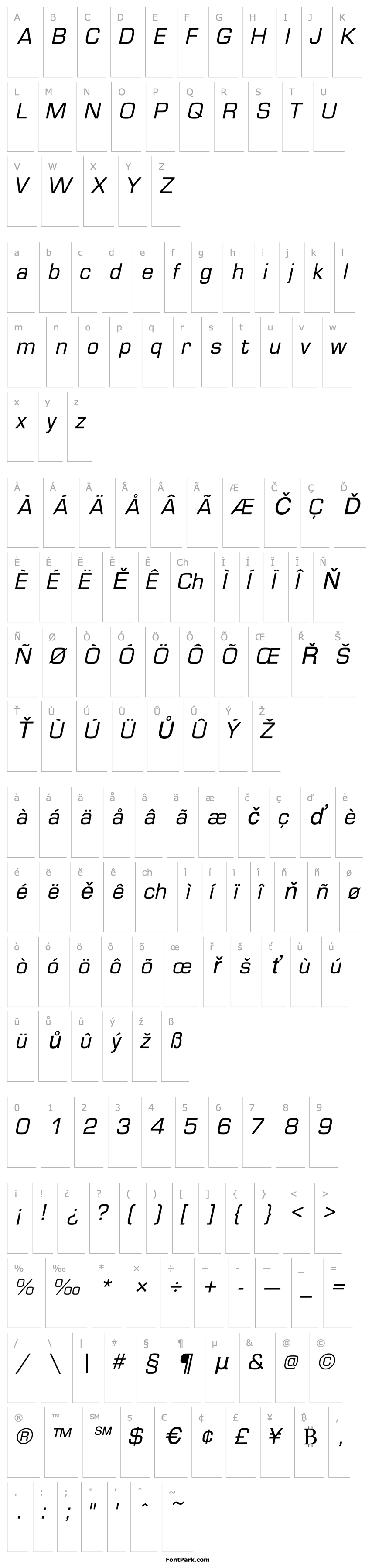 Overview PelicaSSK Italic