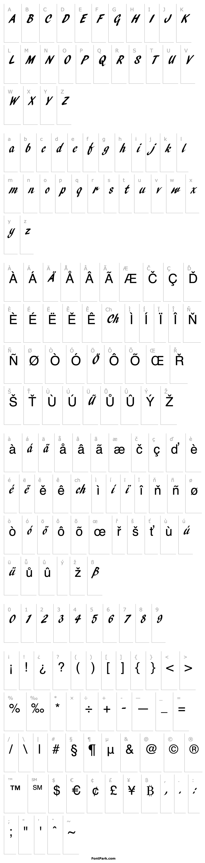 Přehled PencilScript Regular