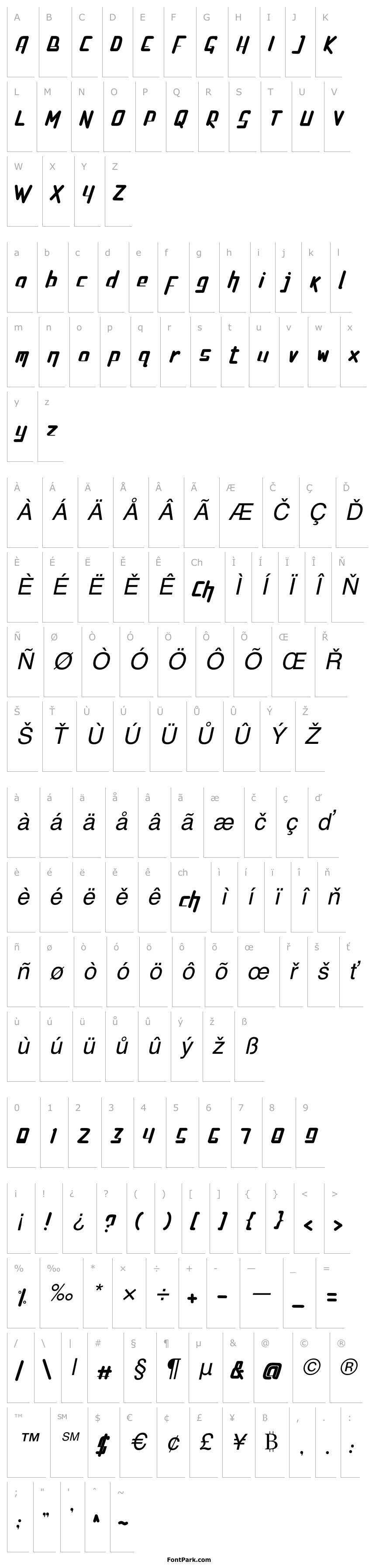 Přehled PenTagon-Italic