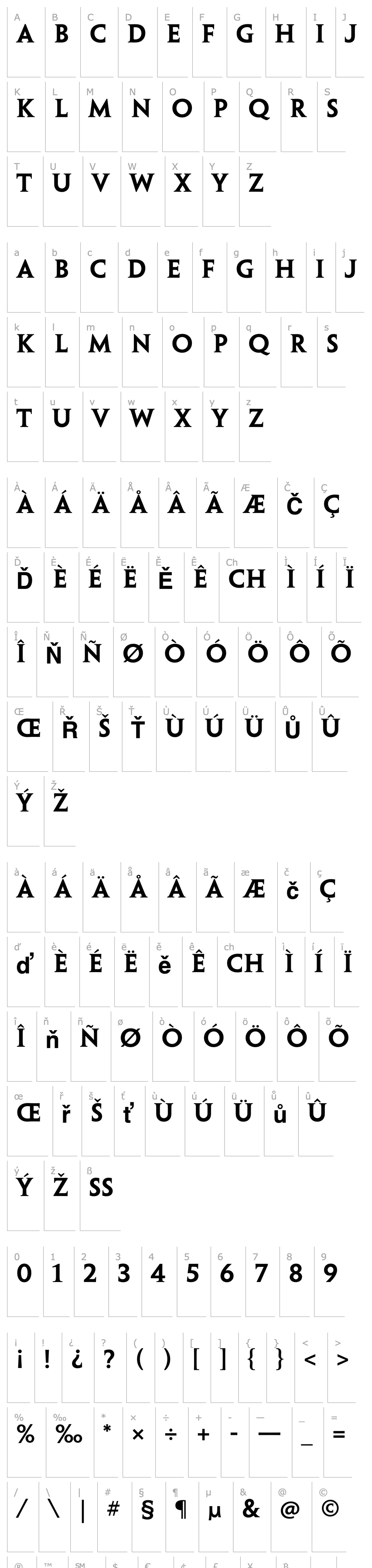 Overview PenumbraSerifStd-Semibold