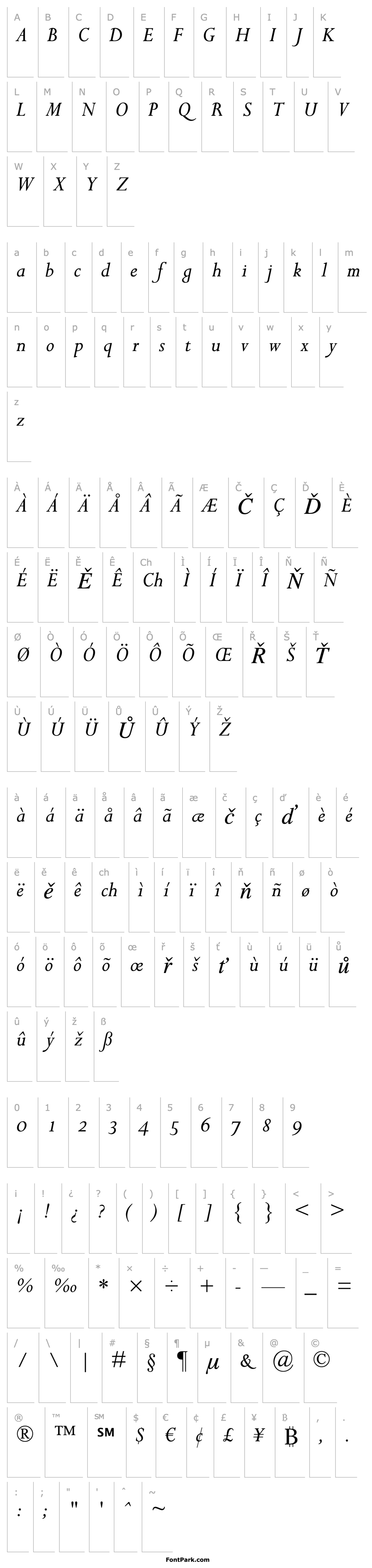 Overview Perpetua Italic OsF