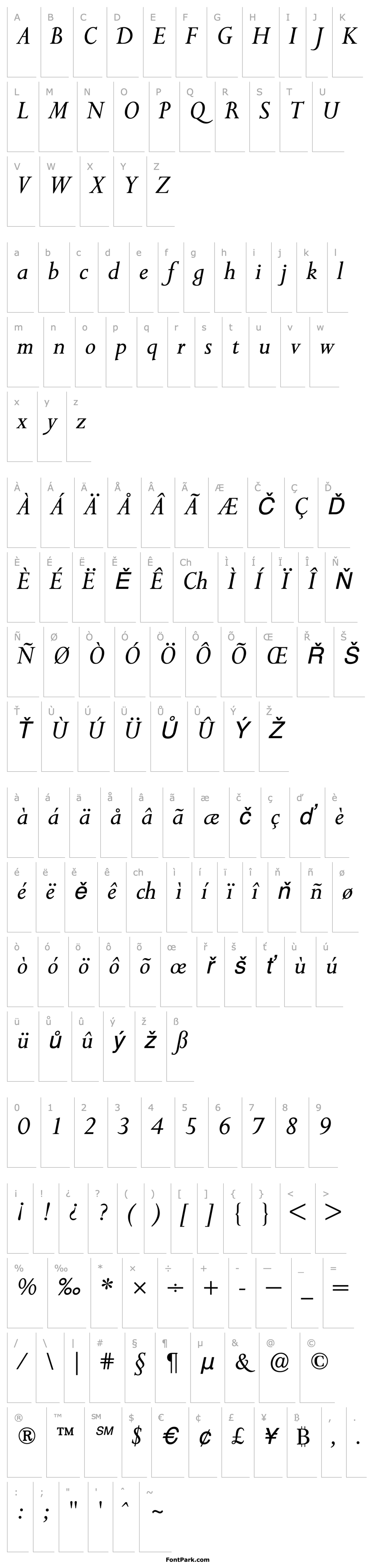 Overview PerpetuaBQ-Italic