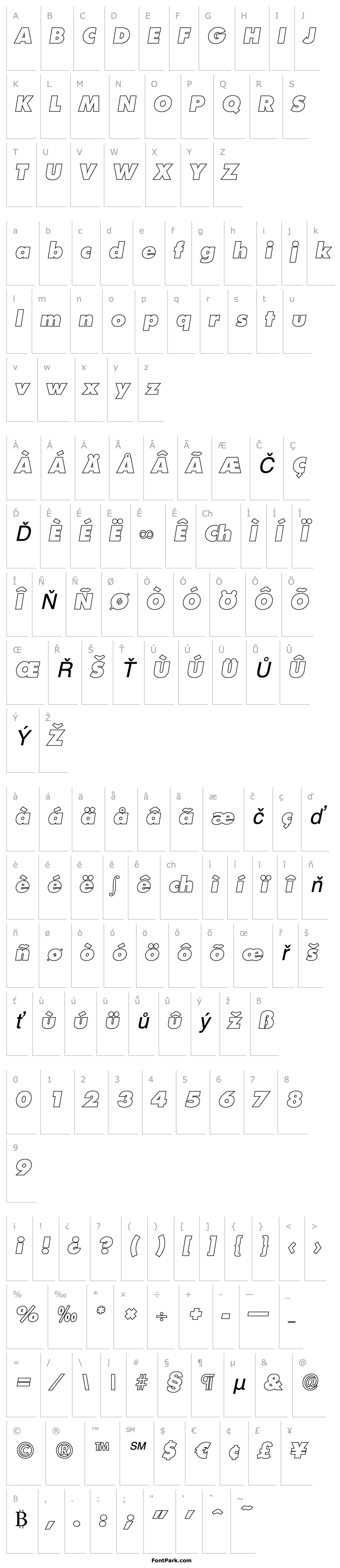 Overview PeterBeckerOutline-Heavy-Italic