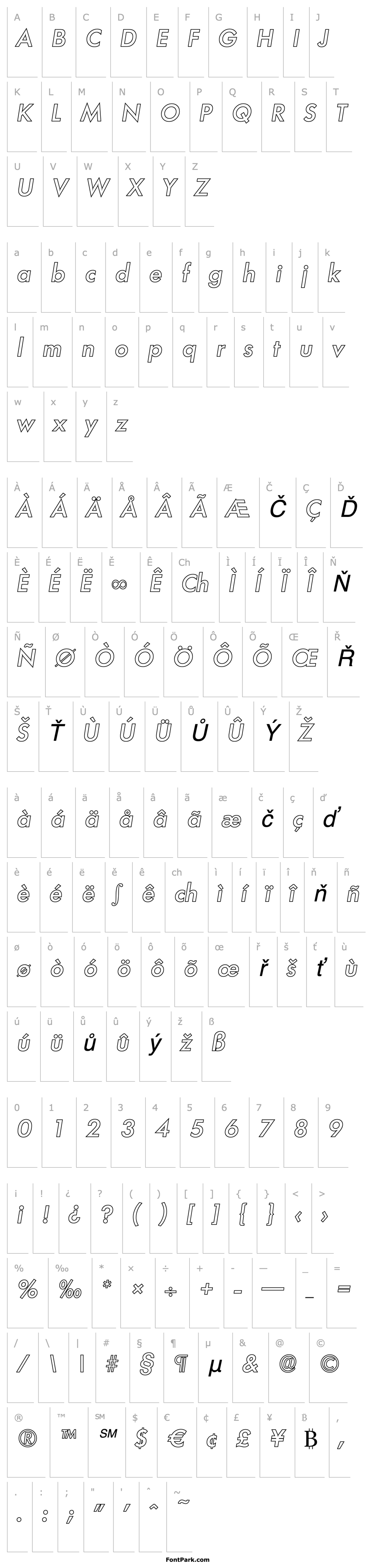 Overview PeterBeckerOutline-Medium-Italic