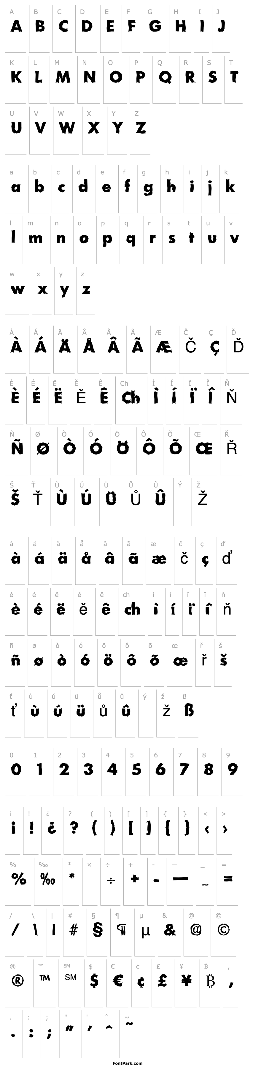 Overview PeterBeckerRandom-ExtraBold-Regular