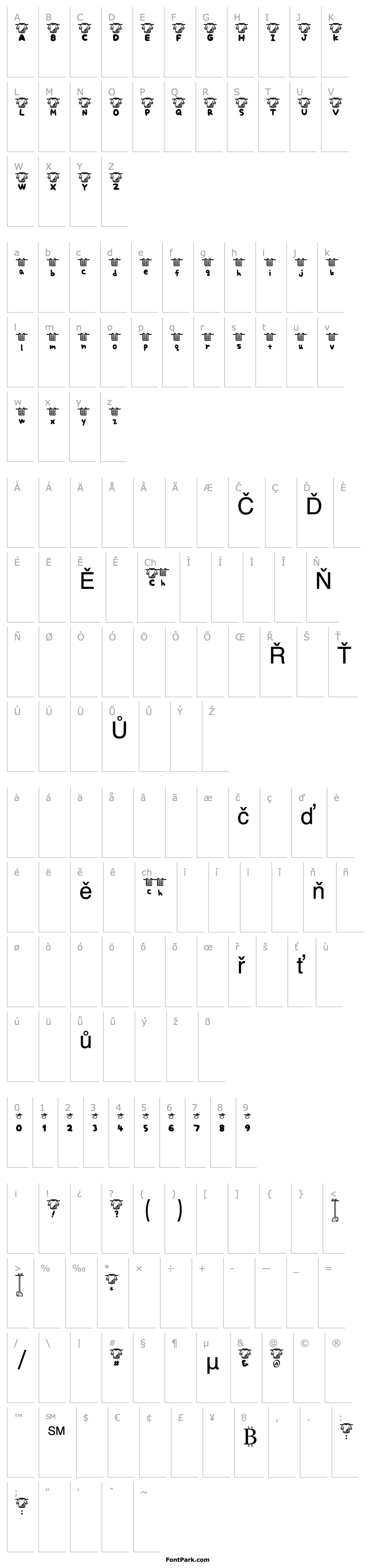 Overview Petit-w Font