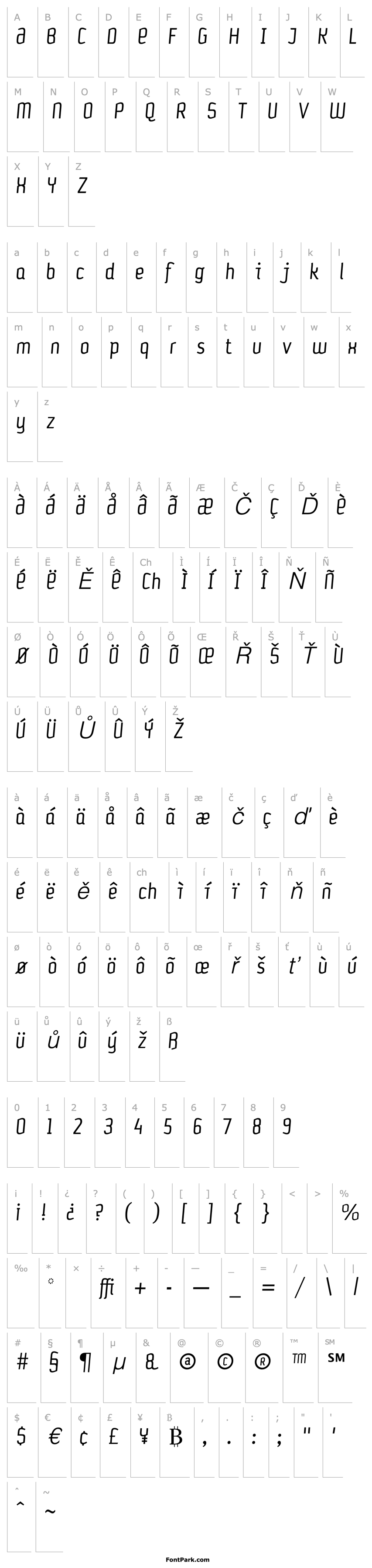 Overview Petrol-LightItalic