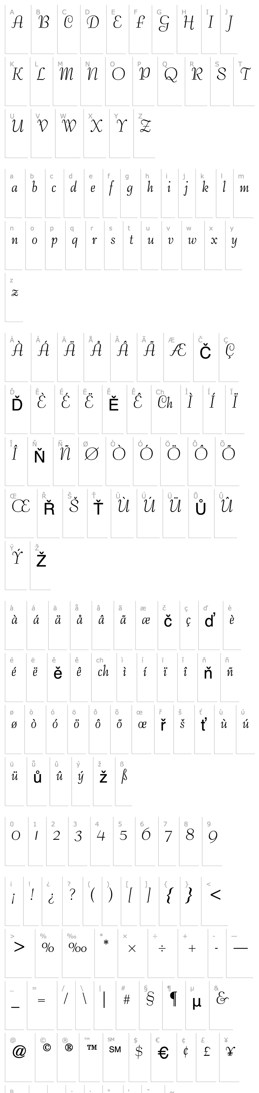 Overview Petticoat Script SSi