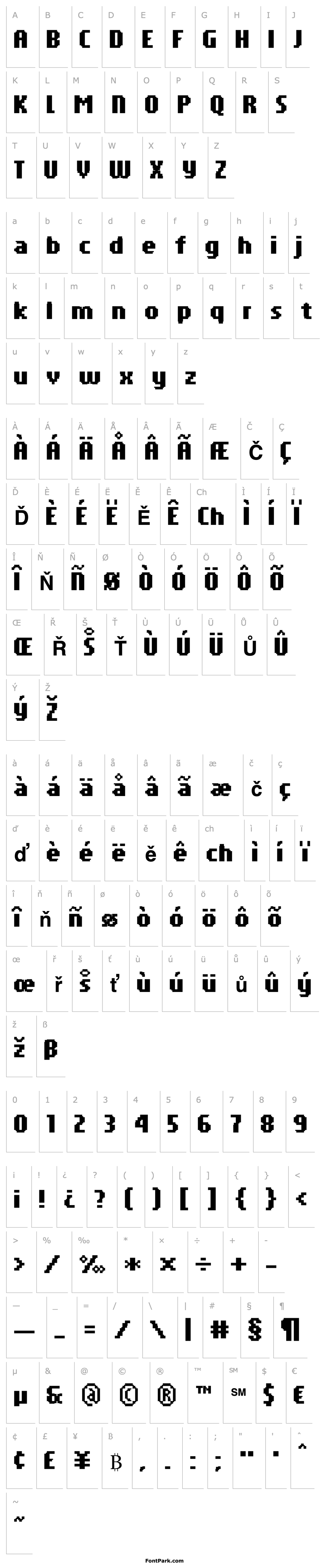 Overview PF Tempesta Seven Compressed Bold