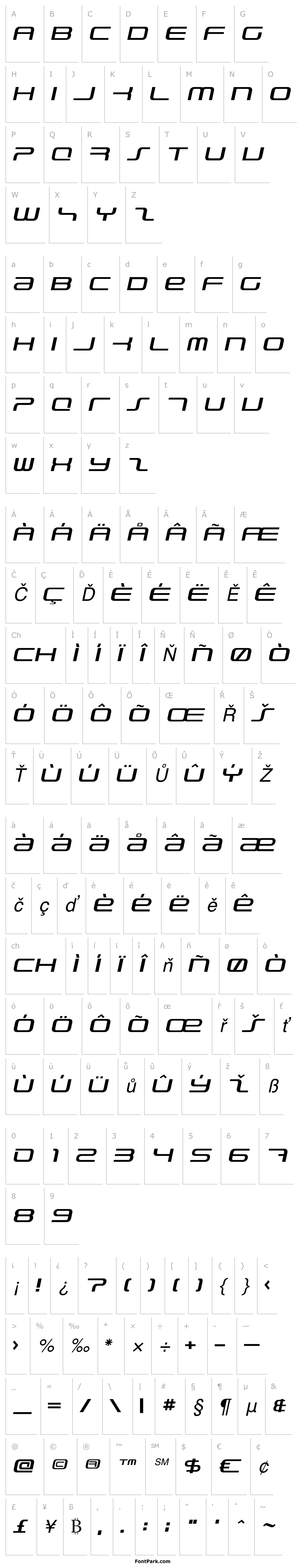 Přehled PhatBoySlim-Italic