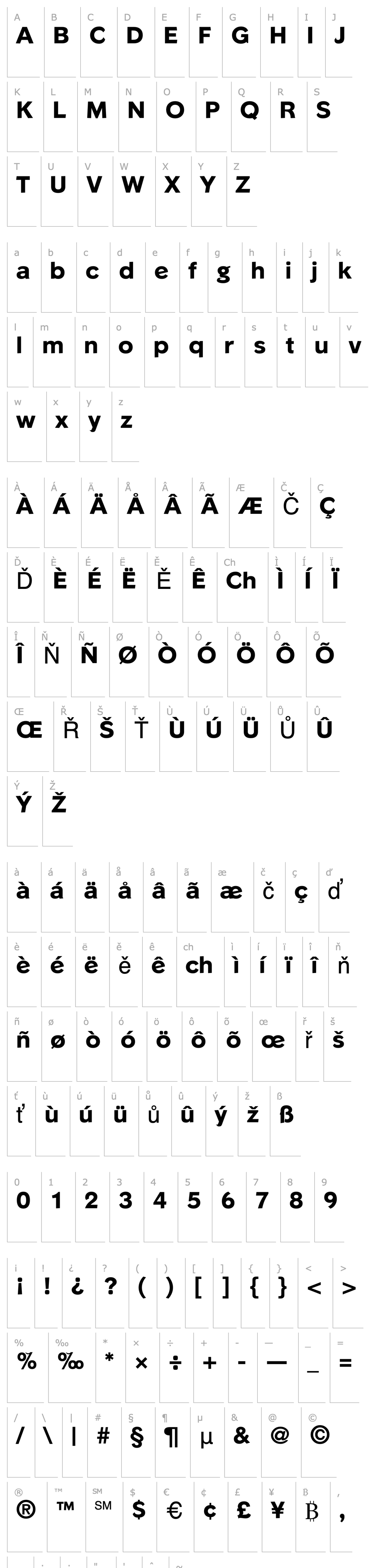 Overview Phinster Extrabold Regular