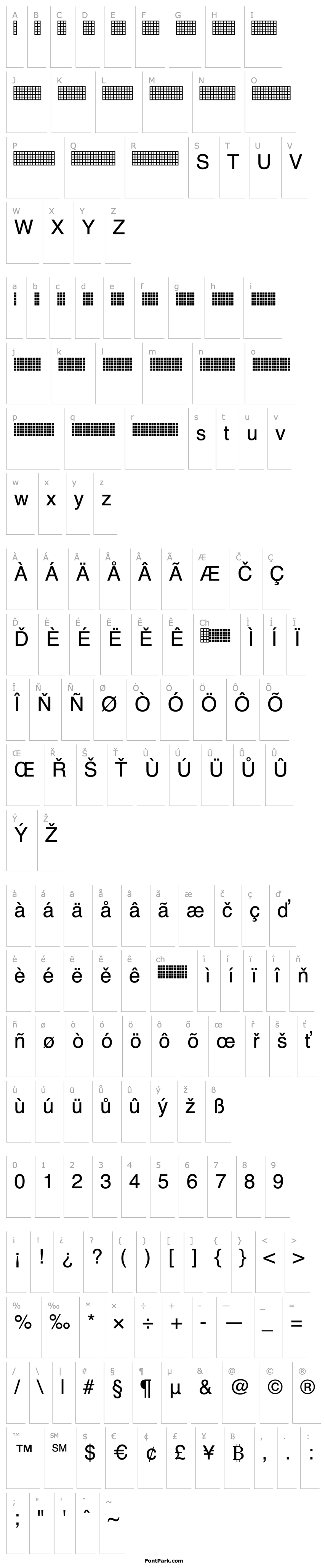 Přehled Pica Hole - Grids