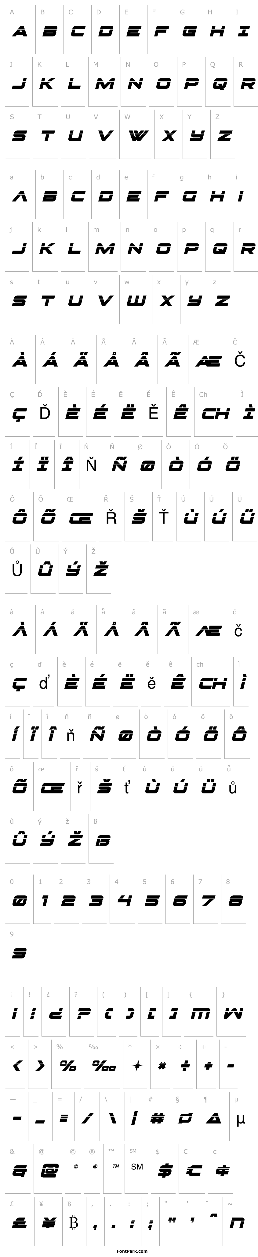 Overview Pilot Command Laser Italic