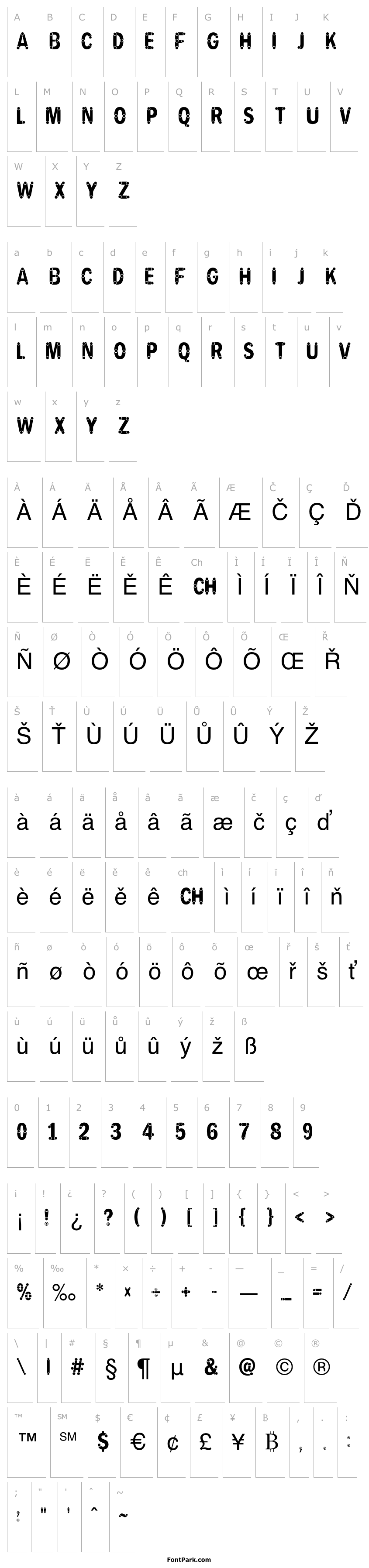 Overview PIPEFONT