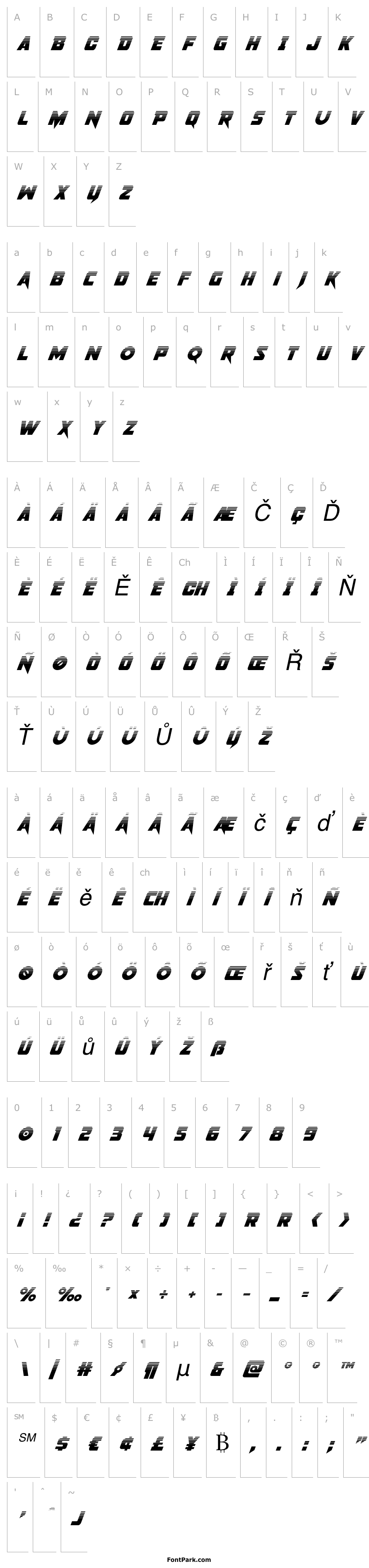 Přehled Pistoleer Halftone Super-Italic