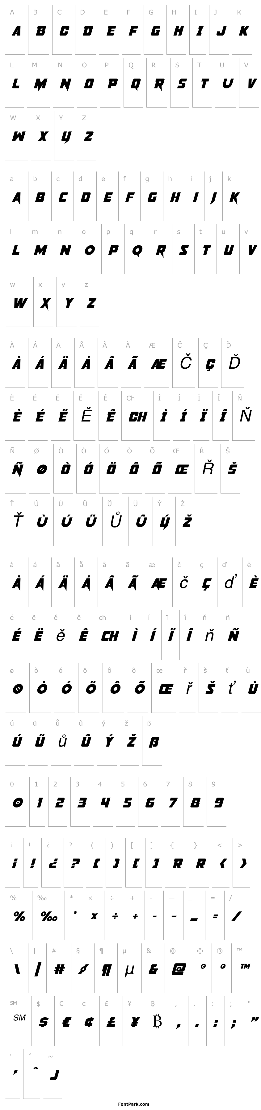 Přehled Pistoleer Italic