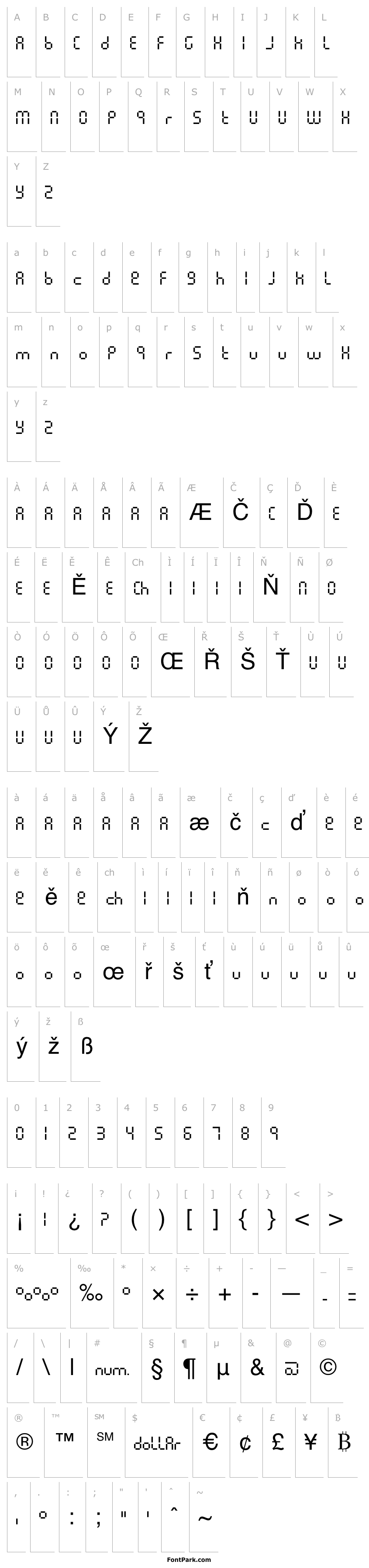 Overview Pixel lcd machine Regular