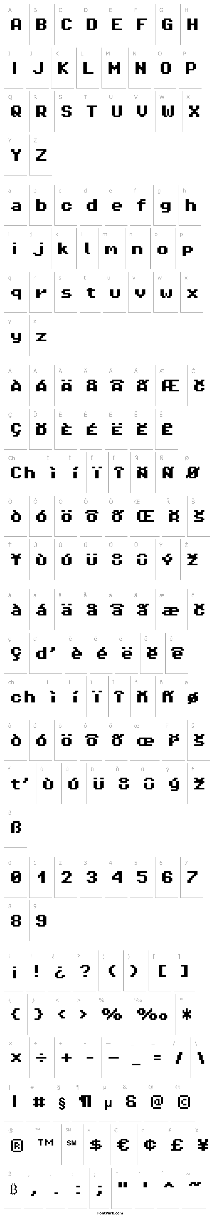 Přehled Pixel Operator 8 Bold