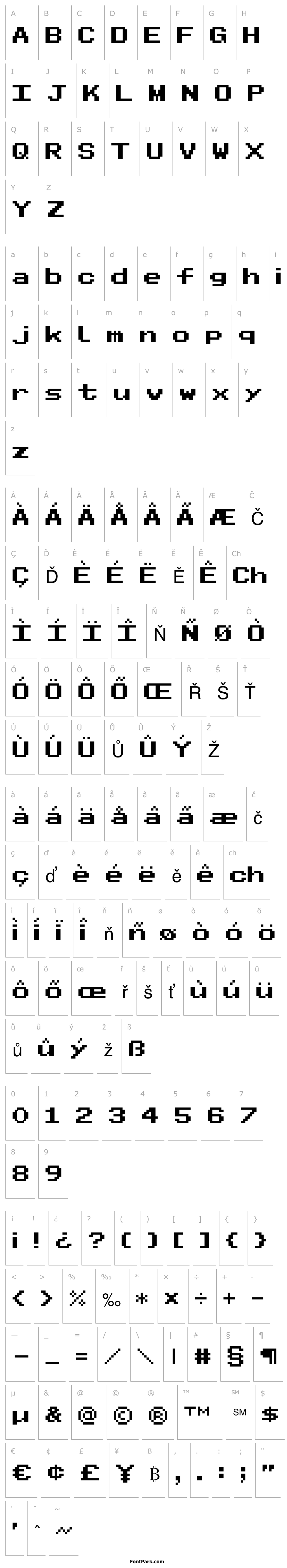 Overview Pixel Sans Serif Regular