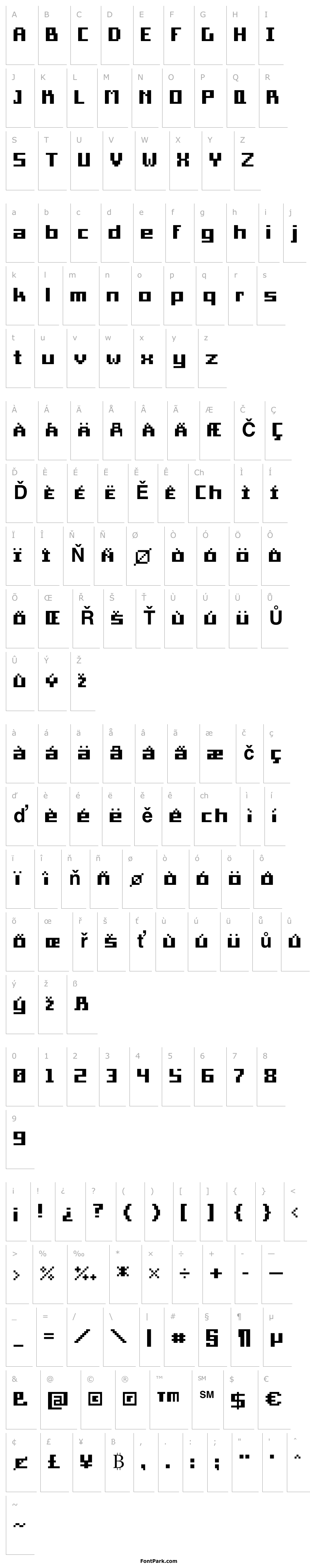 Přehled Pixel Square Bold