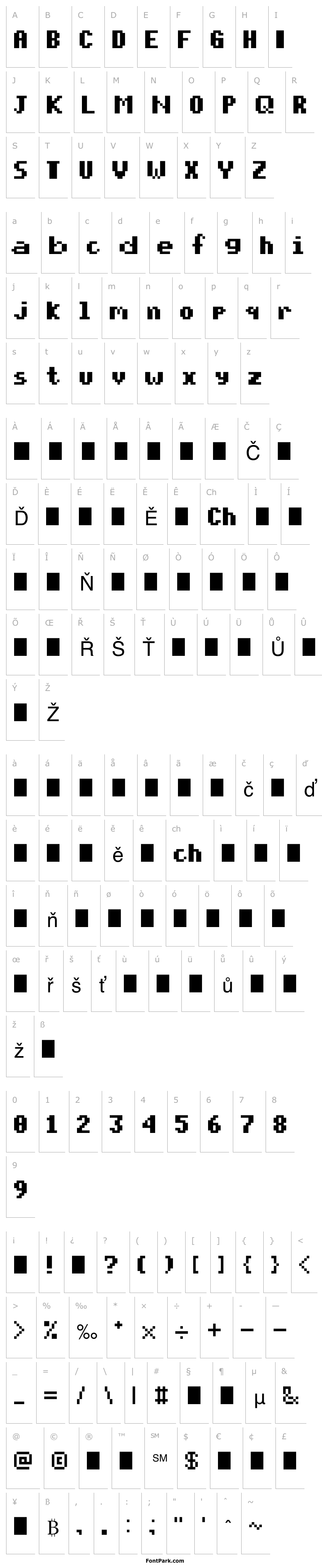 Přehled pixelmix bold Regular