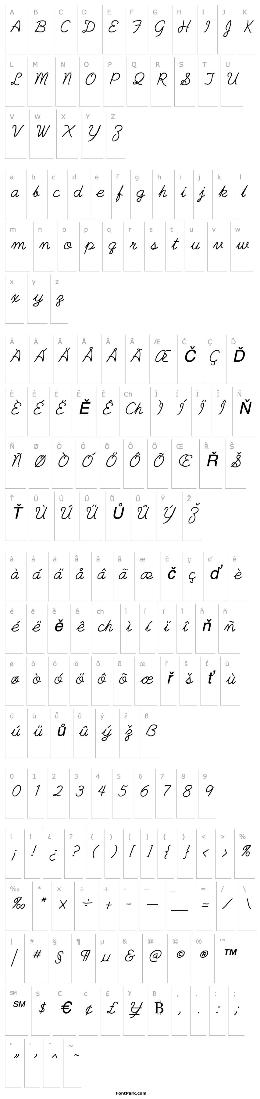 Overview PlainPensle Italic