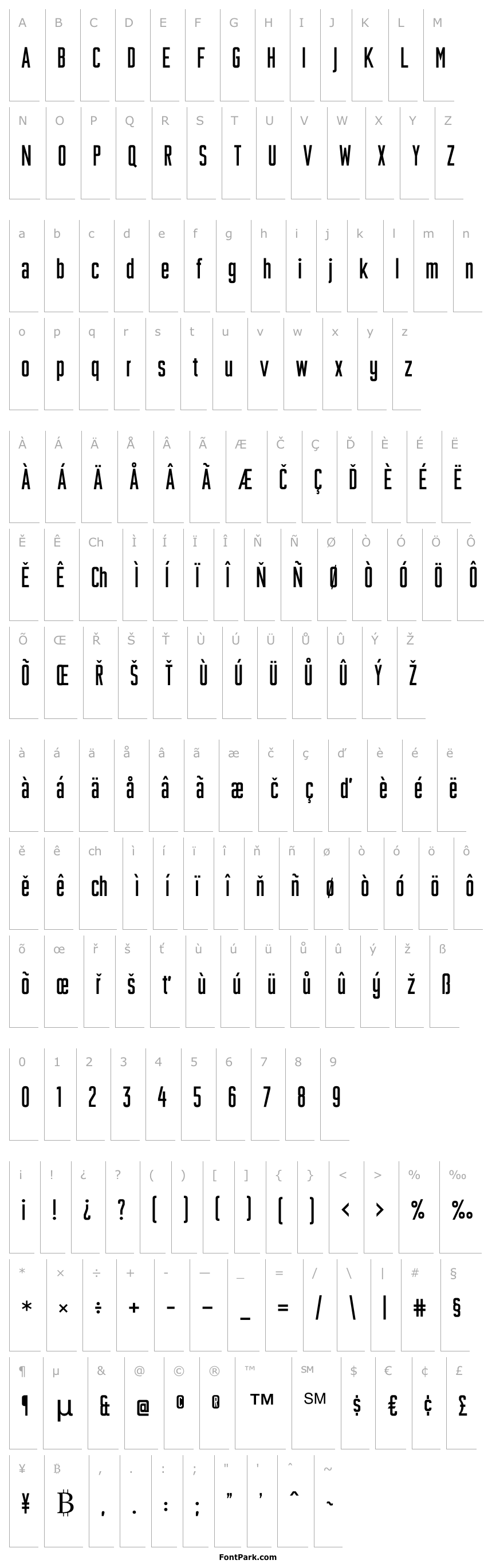Overview Plakative Grotesk
