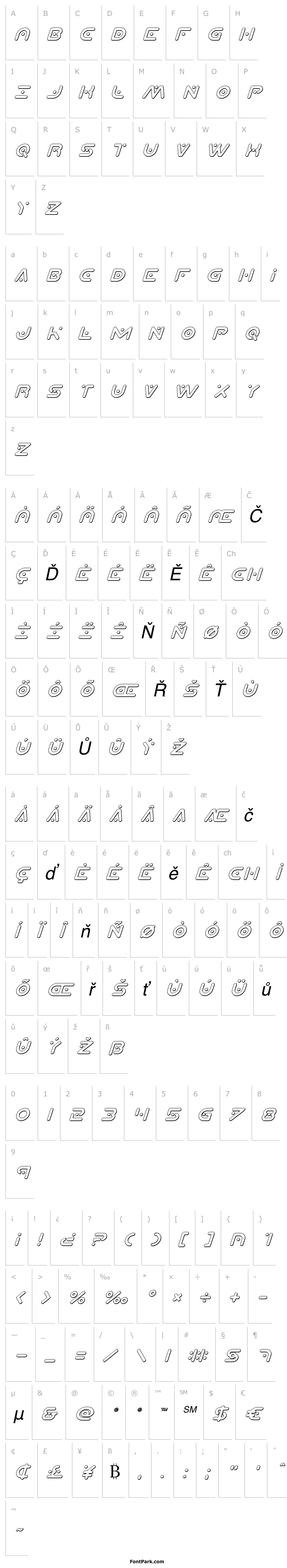 Přehled Planet X 3D Italic