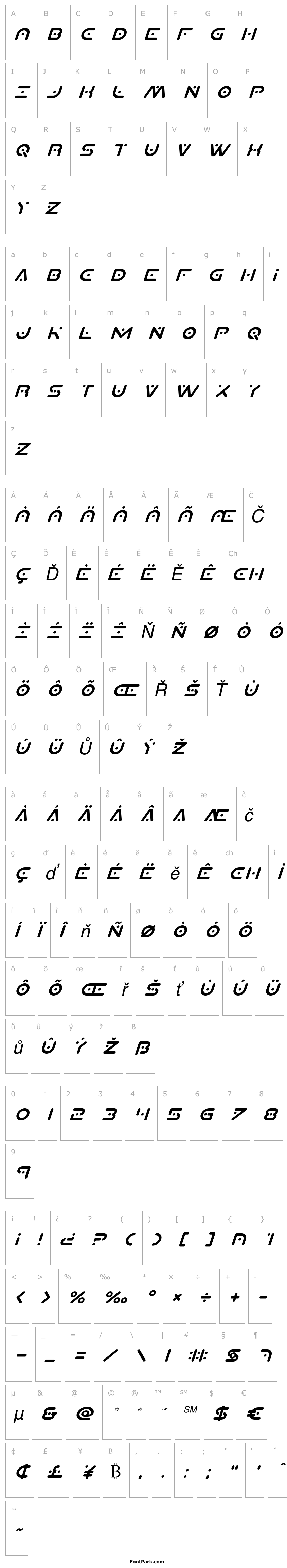 Overview Planet X Italic