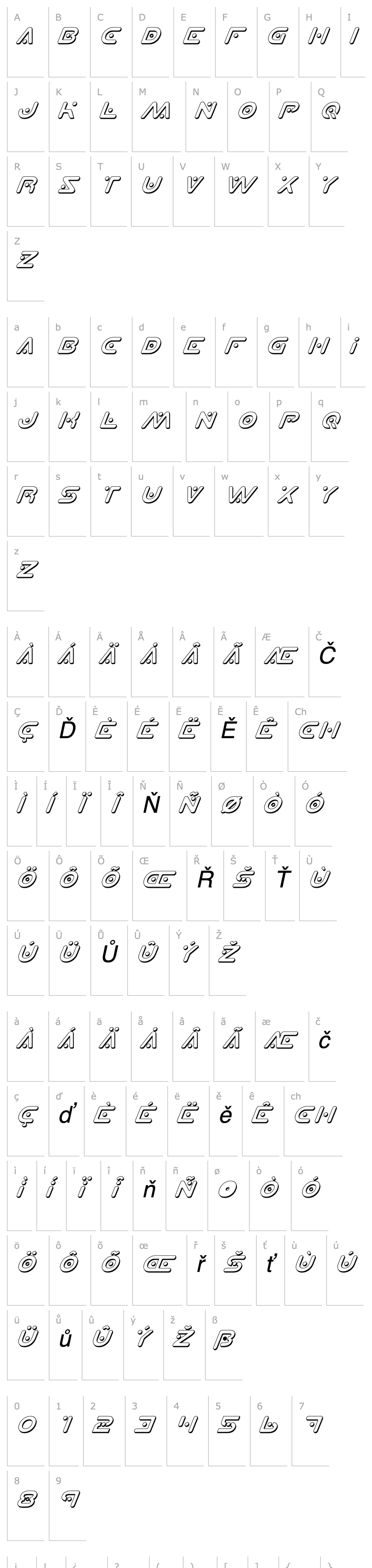 Overview Planet X Shadow Italic