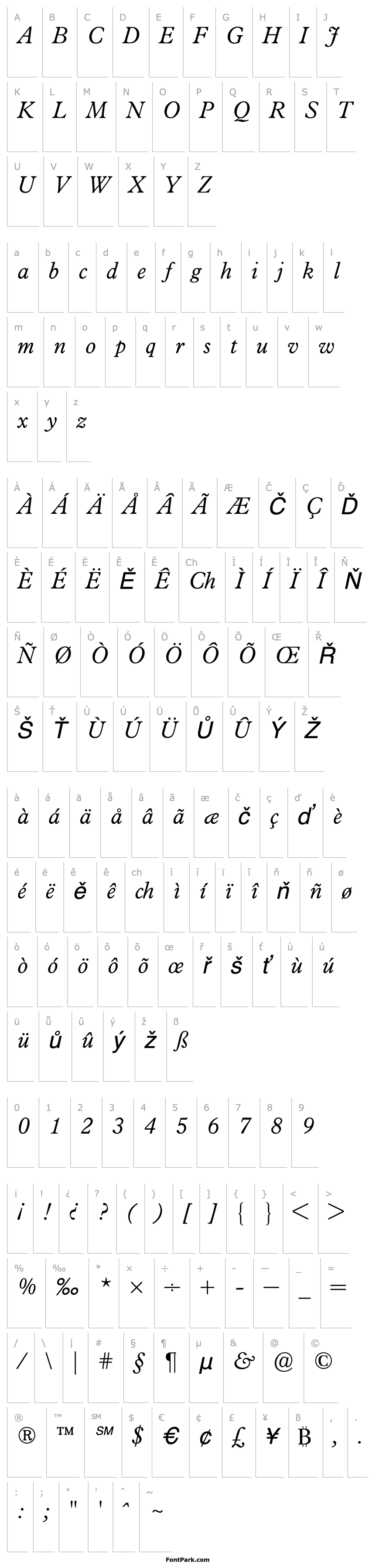 Overview PlantinBQ-LightItalic