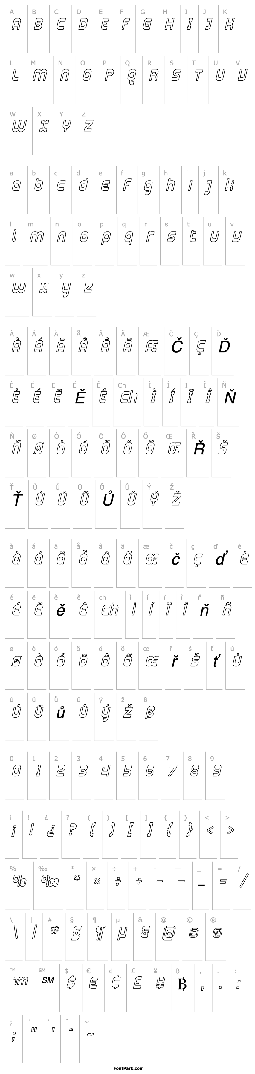 Overview Plasmatica Outline Italic