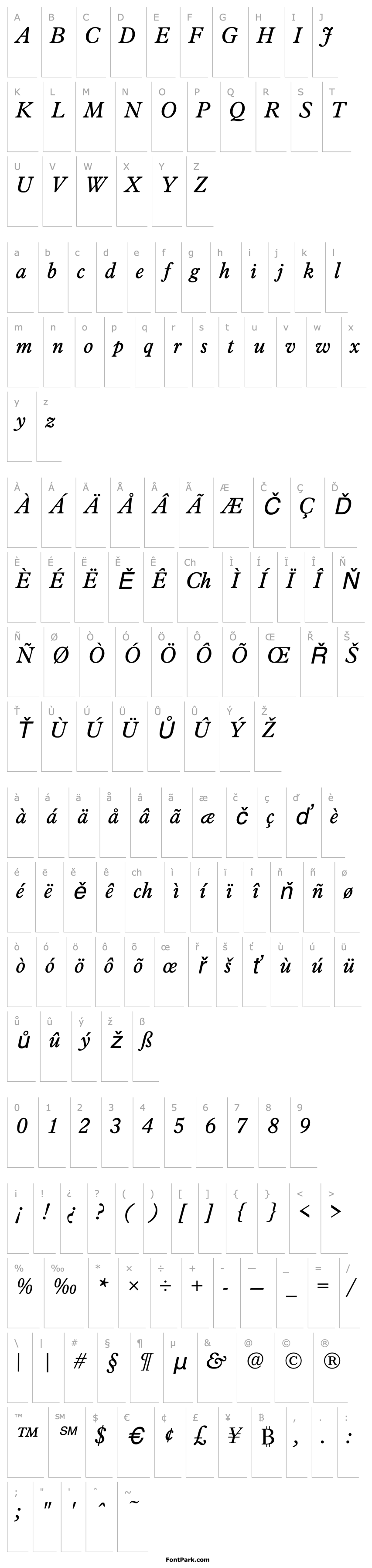 Overview Plato Italic