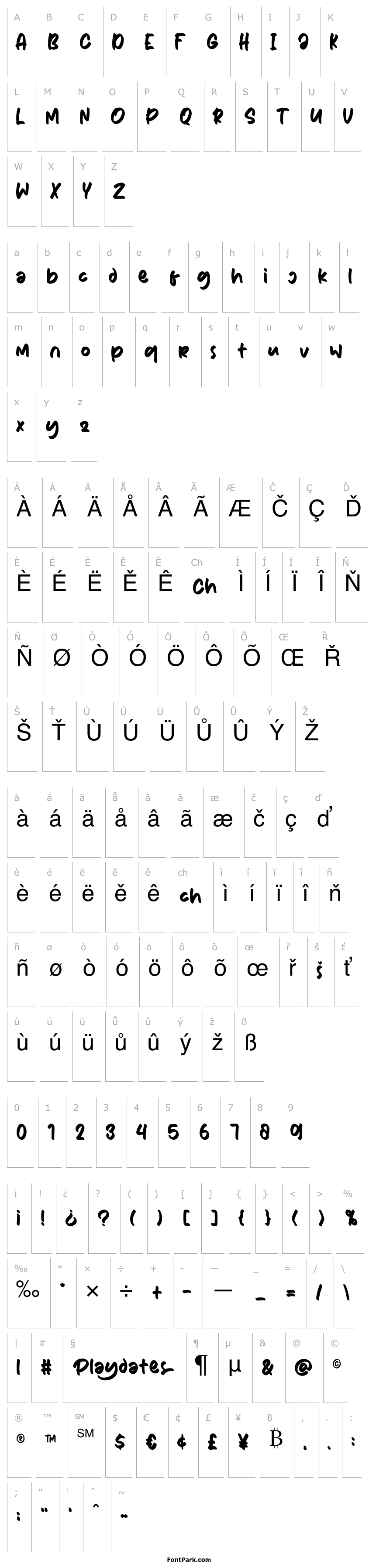 Overview Playdates Handwriting