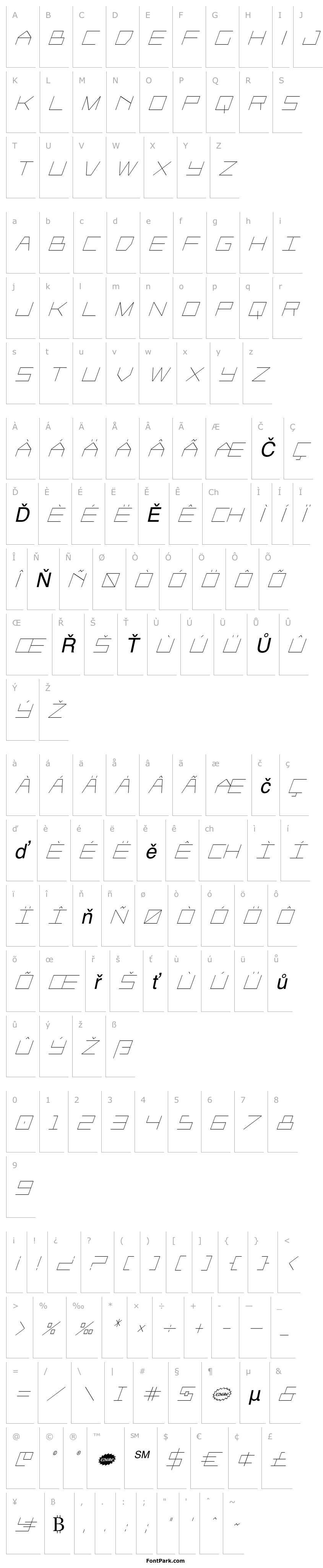 Overview Player 1 Up Condensed Italic