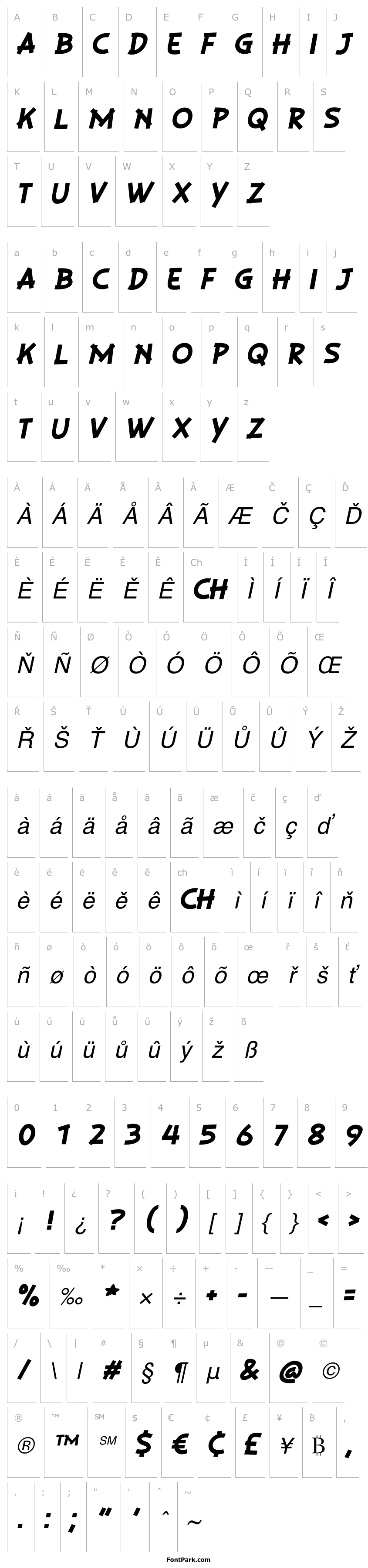 Přehled PLAYSIR Italic